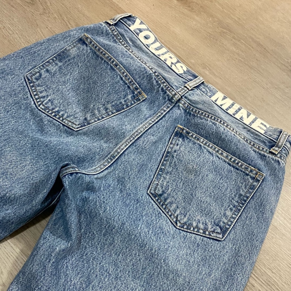 Current / Elliot yours mine straight crop distressed jeans 31 - Picture 6 of 12